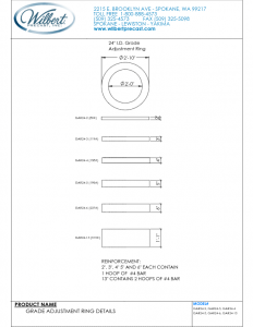24″ Dia Grade Rings