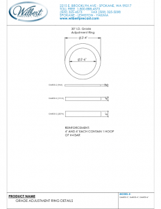30″ Dia Grade Rings