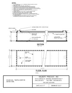 31,400 Gallon Waffle-Crete Water Tank